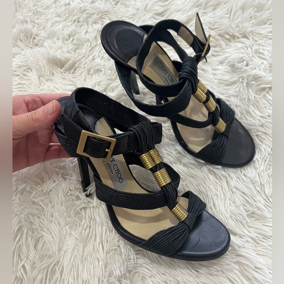 Jimmy Choo SERENA Gladiator Sandals - Size 37 US 6.5 - Picture 1 of 13